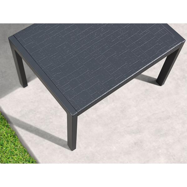 Outdoor Lounge Chair Set Aluminum Patio Chaise Lounger Side Table and Pillow Outside Pool Beach Sunbathing Tann