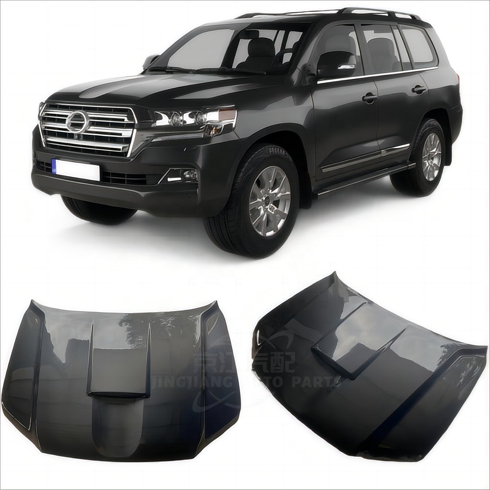 Lightweight 160*150*30 Carbon Fiber Hood for Toyota Land Cruiser LC200 Open Hole Design