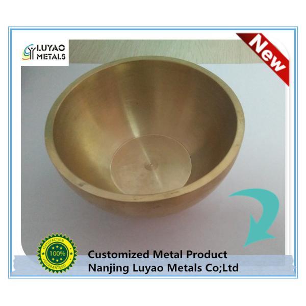 Brass Metal Spinning Parts with Custom CNC Machining Process