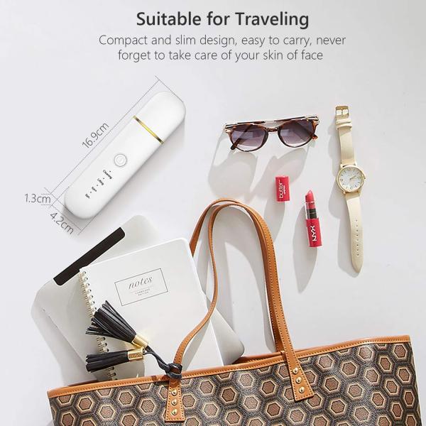 Skin Care Electric Face Cleaning Scrubber Exfoliator Pore Removal Sonic Facial Spatula