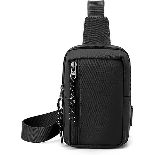 Men Women Small Waterproof Crossbody Bag Casual Phone Chest Bag for Travelling Hiking