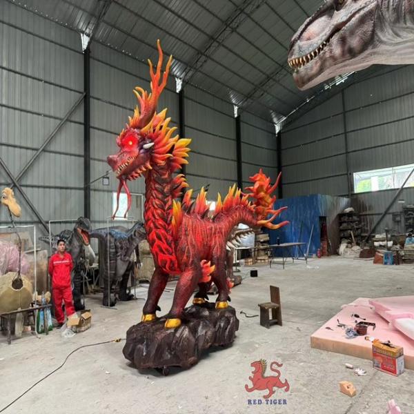 Zigong Fabricante Fornecedor mecânico criatura lendária chinesa Parque de diversões ao ar livre