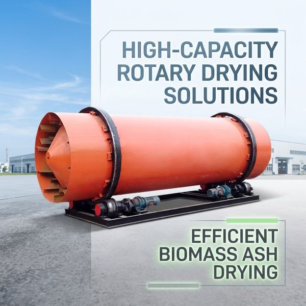 Sugarcane Bagasse Fly Ash Slurry Rotary Dryer Sludge Powder Rotary Dryer