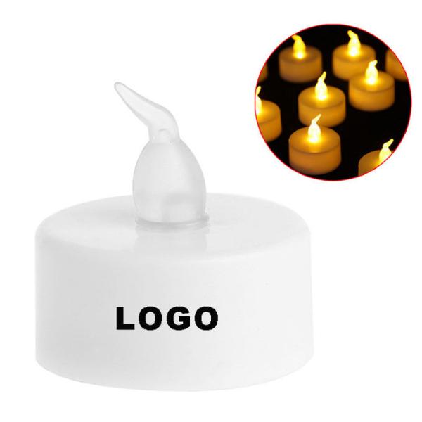 Bar Products Promotional LED Electronic Candle  Dia 3.7*5.4cm PP Logo Customized