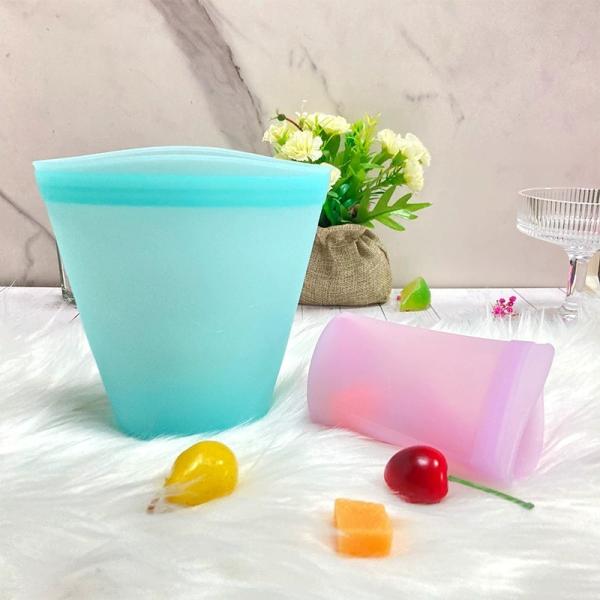 Silicone Food Storage Bag – 750ml Reusable, BPA-Free, Heat & Cold Resistant – Ideal For Storing Leftovers, Fresh Produce, Baby Meals, And Supporting A Zero-Waste Lifestyle