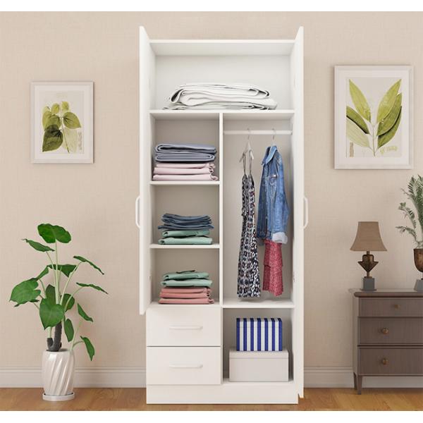 Professional Wood Panel Closet Doors PVC Film Pressed With 15-25mm Thickness