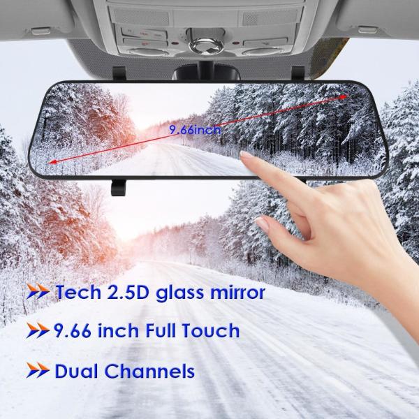 Streaming Media WDR 1080p Dash Cam Mirror DVR Full Hd 1080P 10 Inch