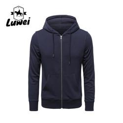 Casual Custom Long Sleeve 85% Baumwolle Knitted Cardigan Cotton Pullover Plain Zip Up Men's Baggy Sweatshirt Hoodies