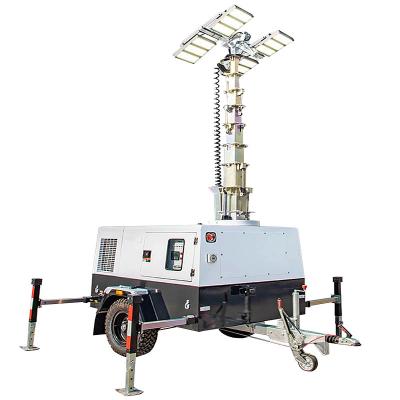 Diesel Light Tower Generator 9m 12m High Mast Light Tower Emergency Portable Light Tower