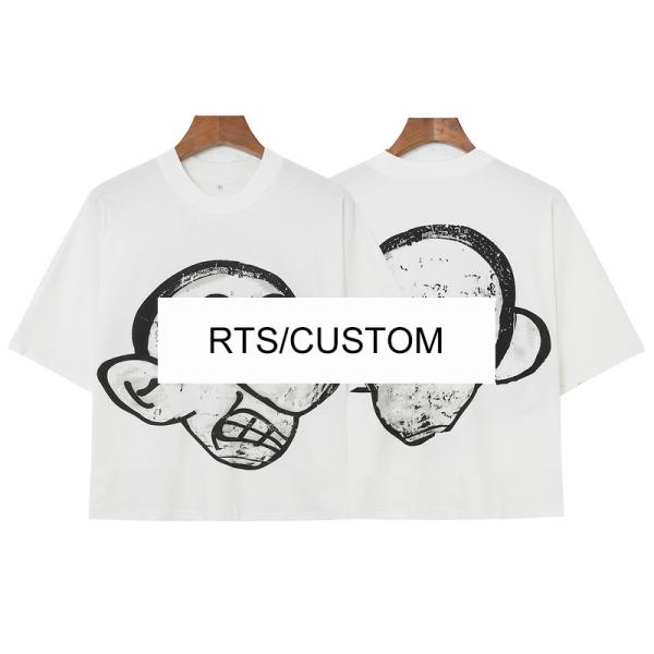 Men's and Women's Oversized T-shirts with Custom RTS Graphic Print in 100% Cotton