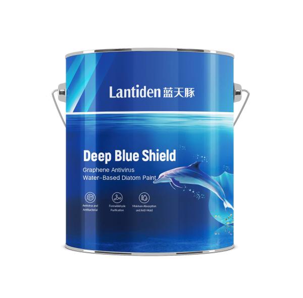 Anti Virus Interior Walll Paint Deep Blue Shield graphene Odor Free for Kid Room