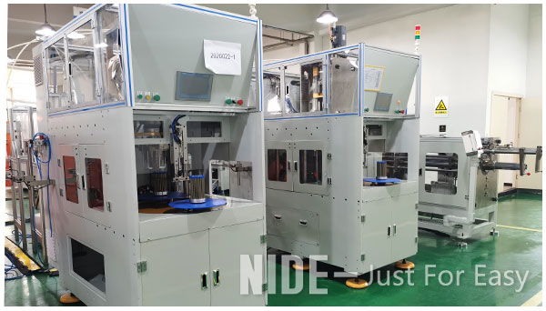 Two Station Automatic Stator Coil Winding Machine On Stator Production Assembly Line