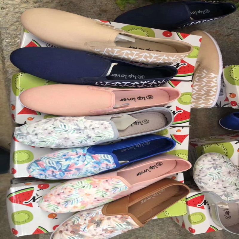 Ladies 2style Shoes Casual And Fashion Printed Pattern Multicolor Size 35to40 navy color