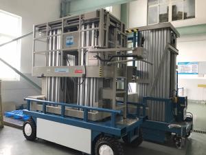 12m quatro plataformas de trabalho de elevação automotoras do mastro com carga