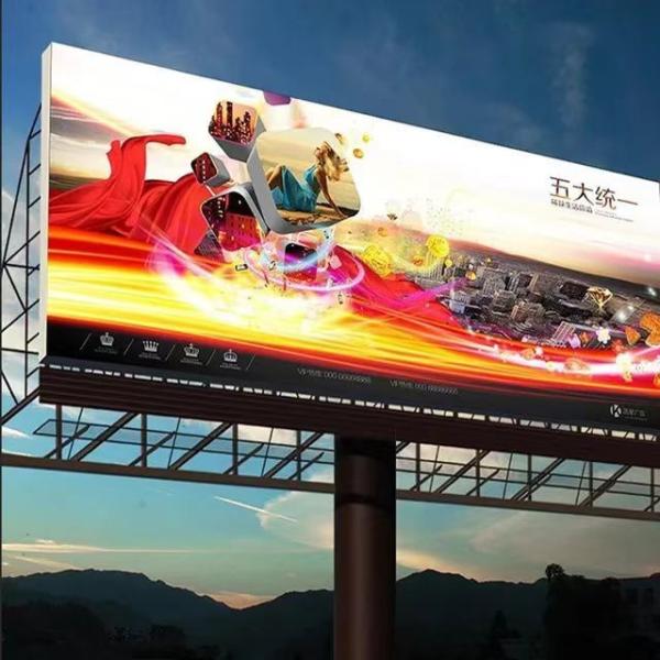 500*1000mm IP65 Waterproof Outdoor LED Advertising Screen AC100 - 240V Input Voltage