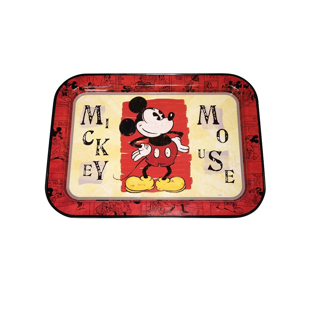 DADI  Custom Printing Food Grade Metal Tin Tray with Foldable Stand for Children