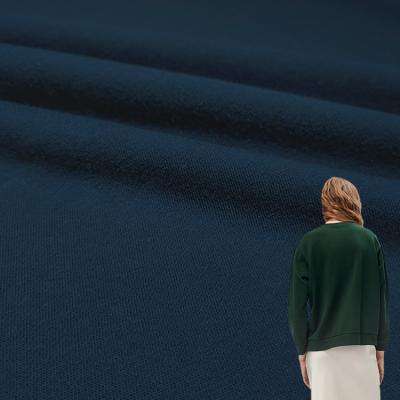High Quality TC Sweatshirt Fleece Fabric for Kids, Plain Dyed Poly Cotton Material Knit Fleece Fabric /