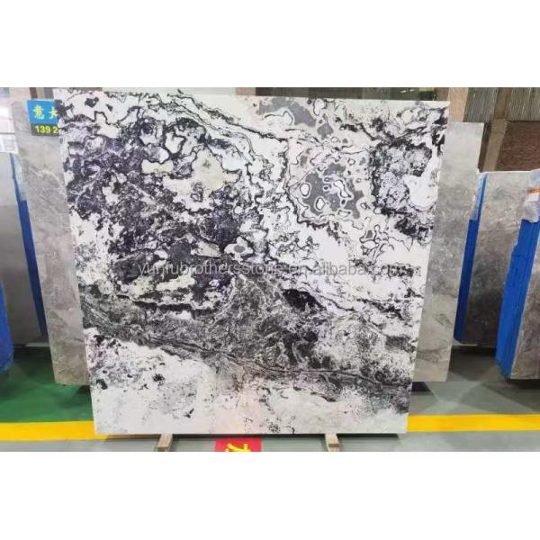 Hotel and Home Design Big Slab Panda White Granite Black Veins Kitchen Countertops