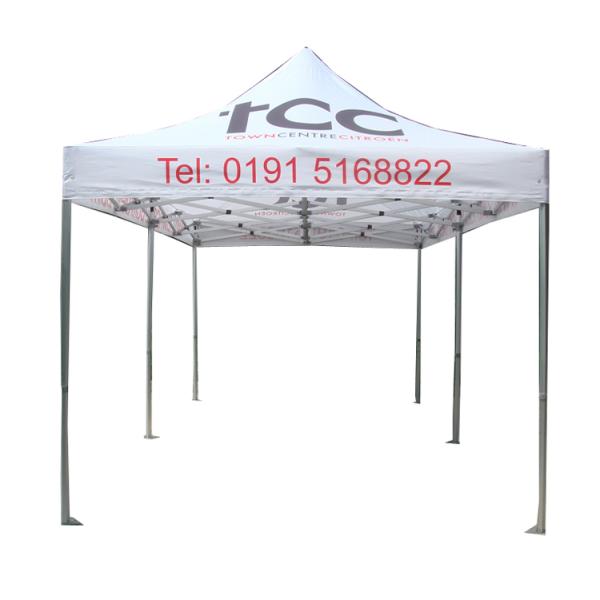 3X6 White Gazebo Tent CMYK Heat Transfer Printing Easy To Transport