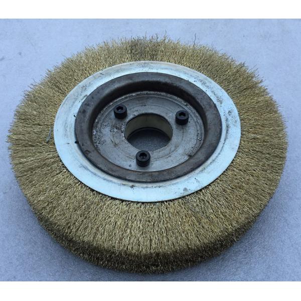 250 * 60 * 45mm Irregular Steel Wire Wheel Cover Plate , Thickness 20mm , Polishing Wheel With 3 Holes