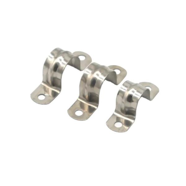 U Type Galvanized Stainless Steel Metal Hose Clamp Saddle Pipe Clamp Routing Clamps for Durable Pipe Connections Heavy Duty Clamp