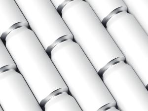 cilindro magro das latas de bebida 250ml de alumínio que cinzela o revestimento
