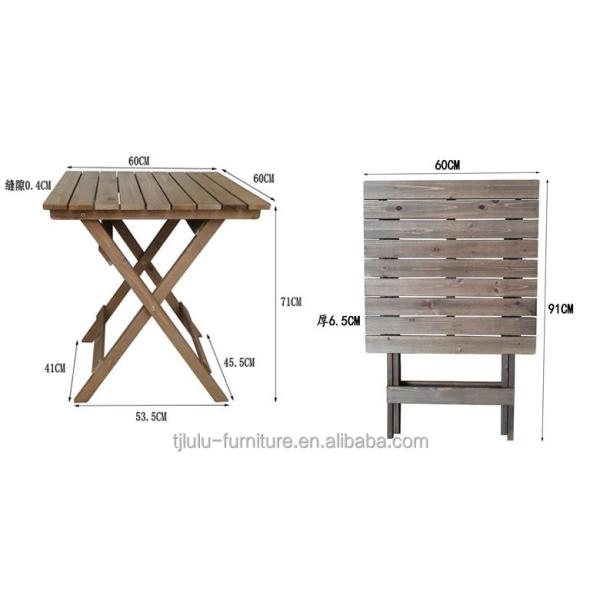 Mail Packing Y Durable Outdoor Patio Furniture Sets with Solid Wood Modern Dining Set and Garden Chairs
