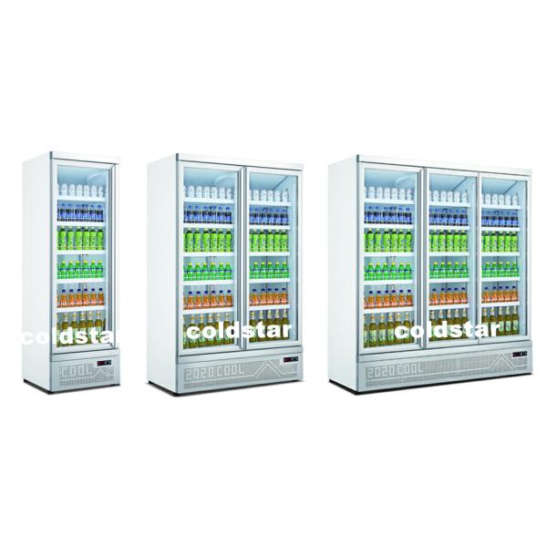 R134A Cold Drink Coolers 2 Glass Doors Refrigerator