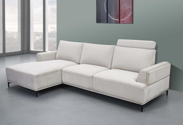 Breathable Luxury Fabric L Shaped Couch Stain Resistant Durable