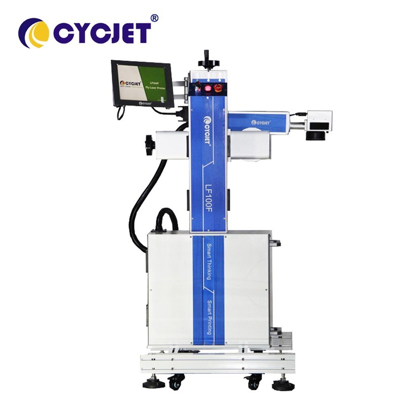 принтер летая кода Engraver LF100F Qr лазера волокна 100W промышленный