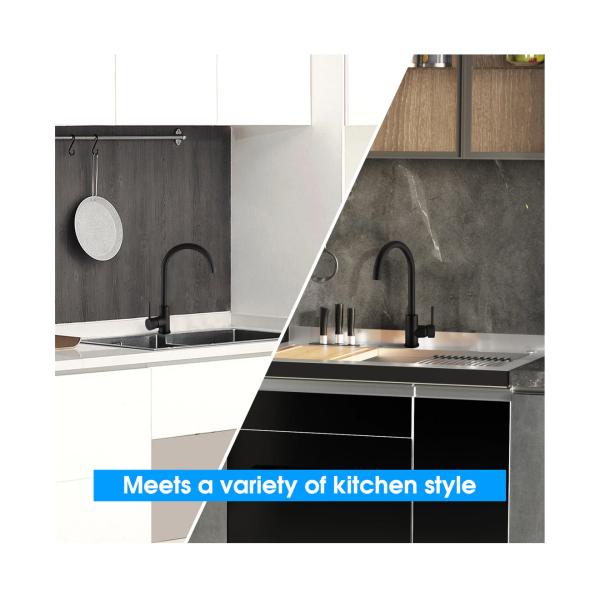 Bidet Spouts Kitchen Faucet Hot Cold Water Mixer Tap with Classic Gooseneck Swivel Spout
