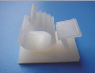 Adjustable stick-type cable clamp