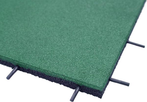 Rubber Tiles 20 X 20 X 1” Thick For Racecourse Use Horse Stable Floor Safety Rubber Paver (Pack Of 4) Green