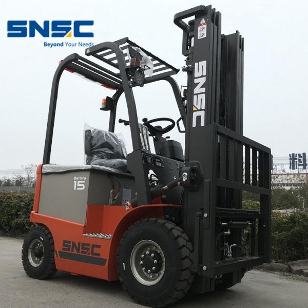 1500kgs Chariot Elevateur 5m Height Electric Fork Lifts 2 Stage / 3 Stage