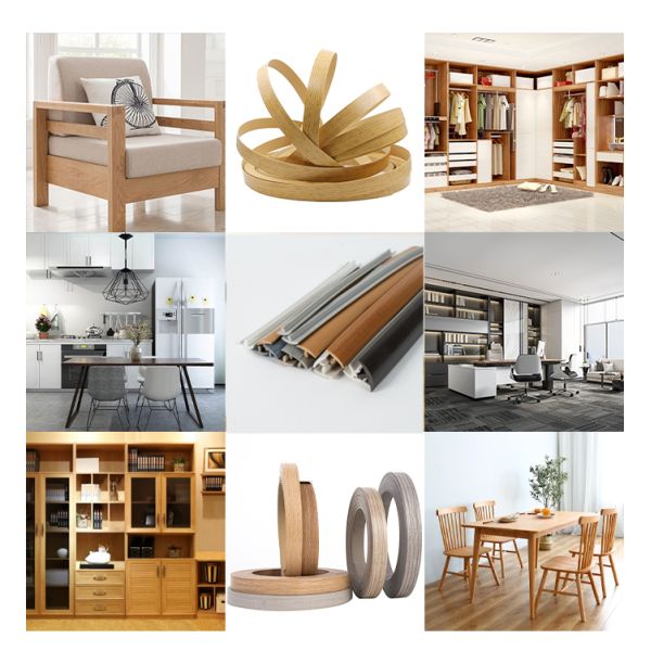 Furniture Decoration T Shape Extrusion Plastic Profile PVC Edge Banding