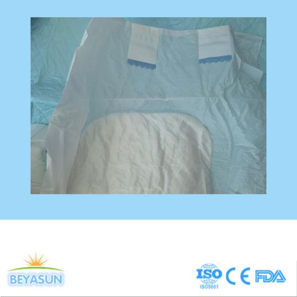 Disposable Adult Diaper Pants with USA Fluff Pulp Nonwoven Top Sheet and Wetness Indicator