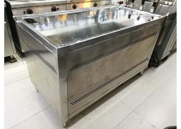 da chapa para assar elétrica quente de Teppanyaki do equipamento do bufete de 380V 8.4KW placa quente de aço inoxidável