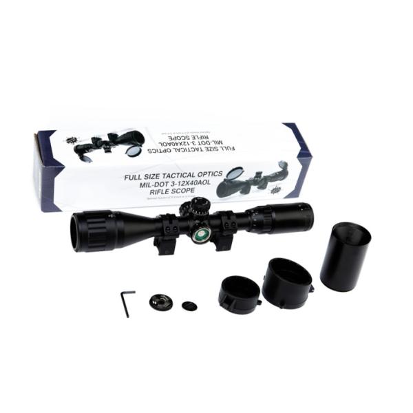 25.4mm 1 Inch Sniper Rifle Scope Hunting Riflescopes 370mm Length