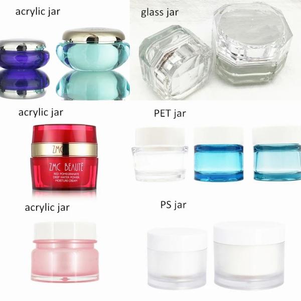 0.7 Oz Empty Cosmetic Jars Travel Cream Jars 15g Cosmetic Packaging 54MM