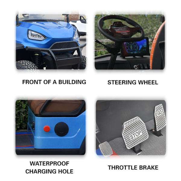 Outdoor Food Truck and GCC Cargo Atv Eec 4 Seater Golf Cart with 2400mm Wheelbase