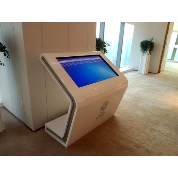 55 Inch Podium Windows All In One Pc Interactive Touch Computer Kiosk Query Machine 10 Points IR Touch
