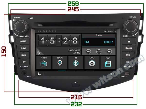 7 Screen OEM Style with DVD Deck For Toyota RAV4 Rav 4 2006-2012 Android Car DVD GPS Multimedia Stereo