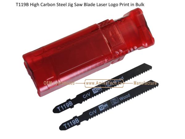 T119B Carbon Jig Saw Blade Laser Logo Print in Bulk size:92mmX8x12T, Cutting Wood,Reciprocating