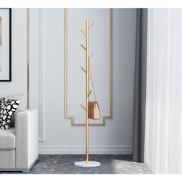 Metal L32cm Floor Standing Clothes Rack Corrosion Resistant