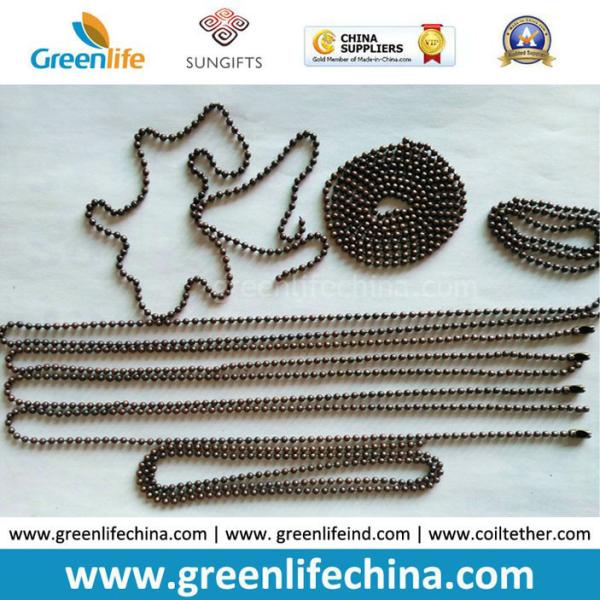 High Quality Standard Silver Plated Custom Size Metal Ball Chain
