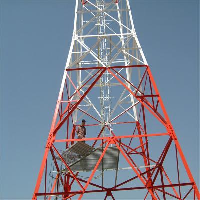 Télévision extérieure sans fil 4G Téléphone cellulaire Communication par satellite Radio micro-ondes Antenne Tour en treillis Tour angulaire 4 jambes