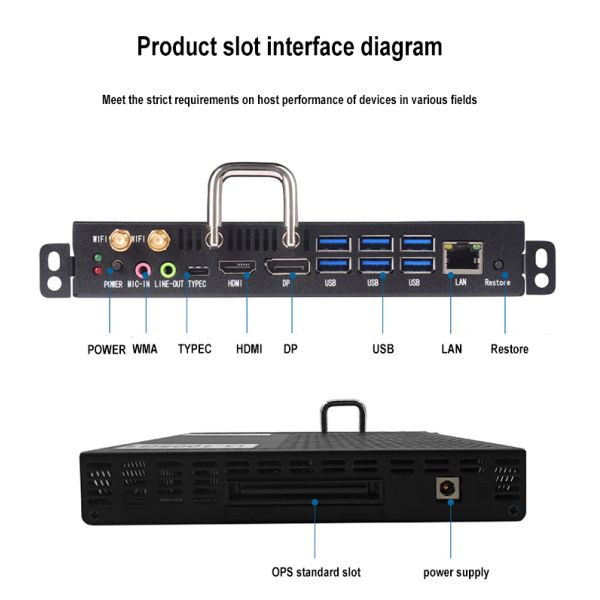 2025 Cheap X86 Graphics Card 1000M RJ45 Port VGA DDR3 H81 Chip Core I7 I5 I3 4K OPS Mini PC VGA for Educational Barebone