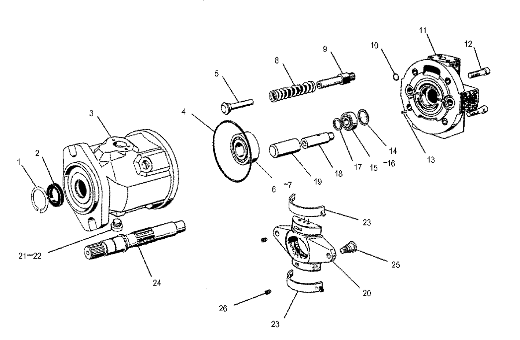 6E5280 Hydraulic Pump for CAT 426B Backhoe Loader | Premium Axial Piston Pump Replacement