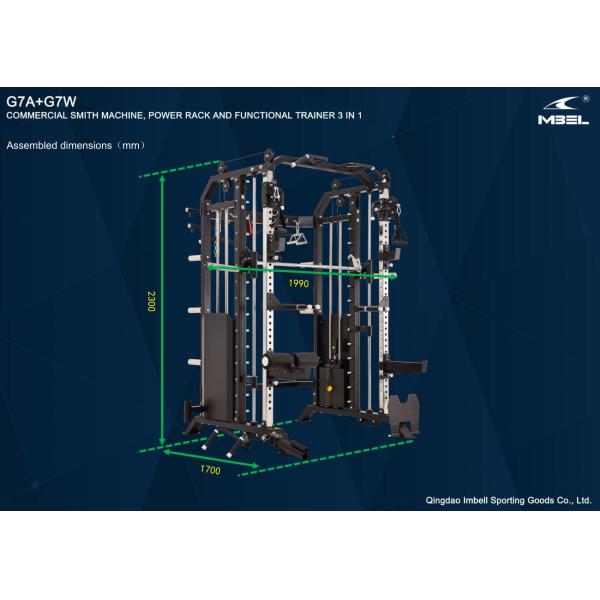 All In One Gym Multi-Functional Gym Equipment Power Rack Smith Machine With Weight Stack