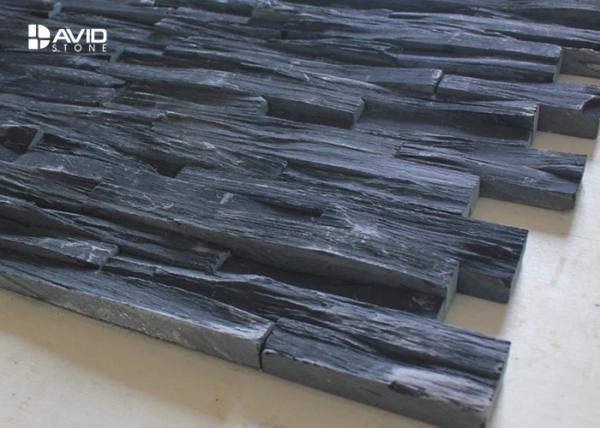 Anti - Skid Nature Slate Cultured Stone , Exterior Slate Wall Cladding Panels
